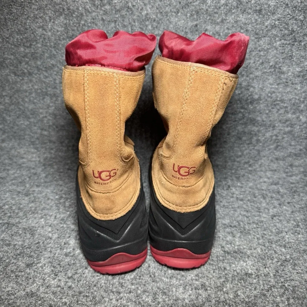 UGG Australia Kids Waterproof -20C Insulated Snow Boots Red Ludvig Size US 4